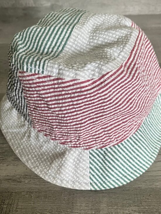 KITH Women\'s Multicolor Cotton Pinstripe Bucket Hat
